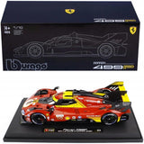 1816312 Bburago Ferrari 499P LHM #50 2024 24H le Mans Champion Version Hard case