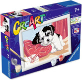 Ravensburger CreArt Serie E - Cucciolo Affettuoso | Kit Pittura con Numeri