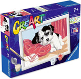 Ravensburger CreArt Serie E - Cucciolo Affettuoso | Kit Pittura con Numeri