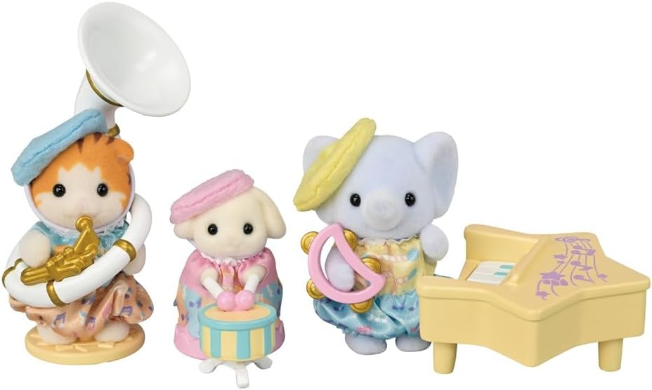 05817 Sylvanian Families Il Concerto dell’Asilo Set Musicale con Cuccioli e Str