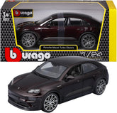 *18-21104 N Bburago Porsche Macan Turbo Electric 1:24 Modello Auto Nera