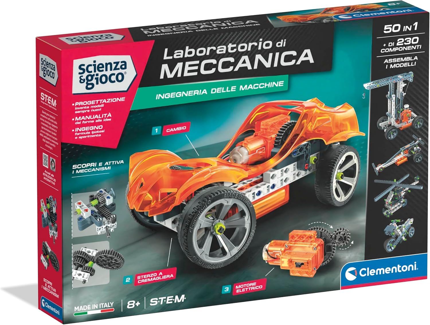 Clementoni Laboratorio di Meccanica Ingegneria delle Macchine 50 in 1