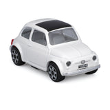 18-30046 Bburago Street Fire Fiat 500 BiancaModello Diecast in Scala 1:43