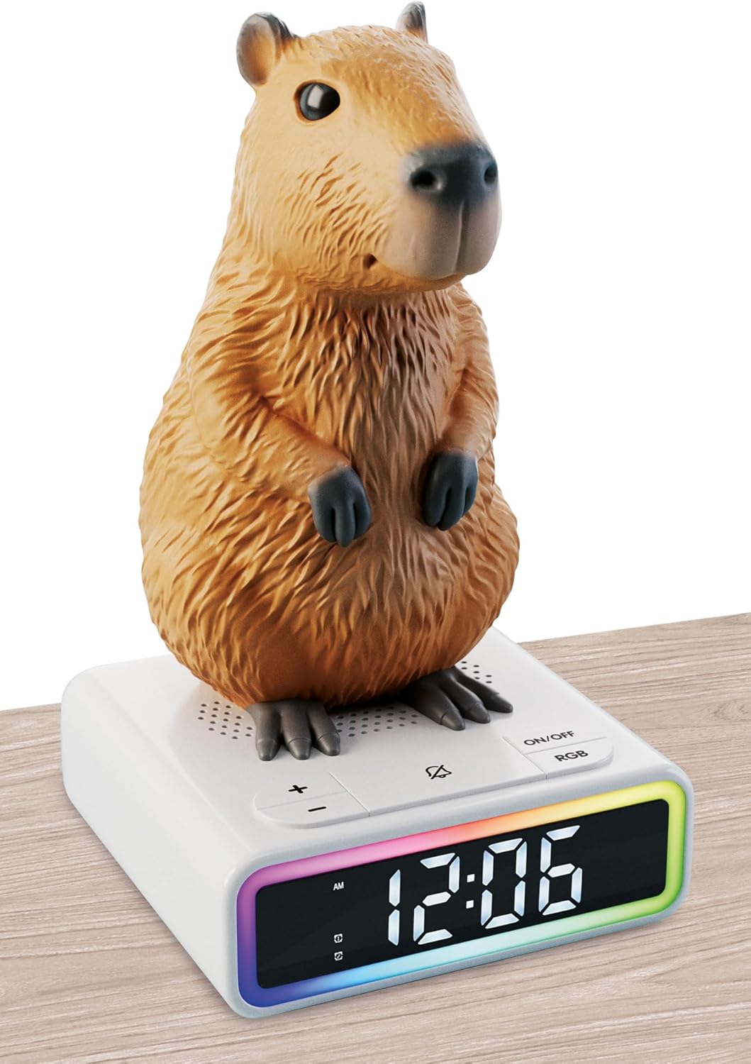 113576 Lisciani Rainy Days Capybara Sveglia LED con Figura Capibara