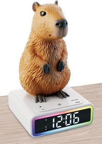 113576 Lisciani Rainy Days Capybara Sveglia LED con Figura Capibara