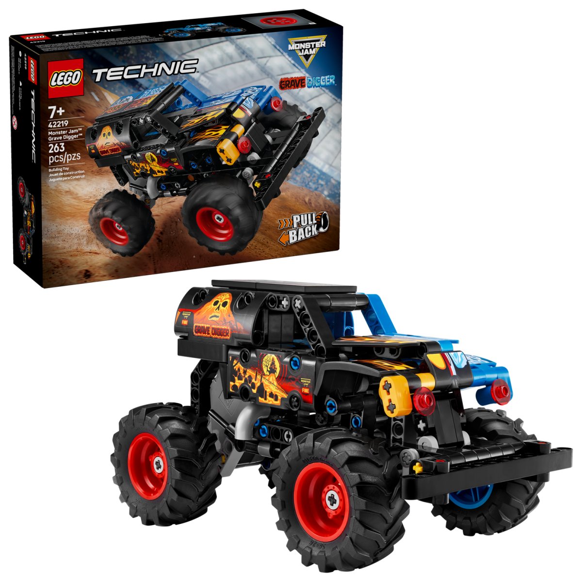 42219 LEGO Technic Monster Jam™ Grave Digger™ Fuoco e Ghiaccio