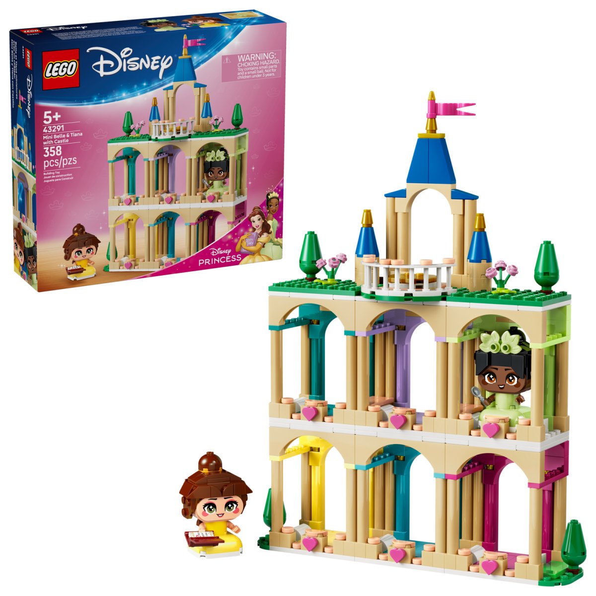 43291 LEGO Disney Princess Mini-Belle e Mini-Tiana con Castello