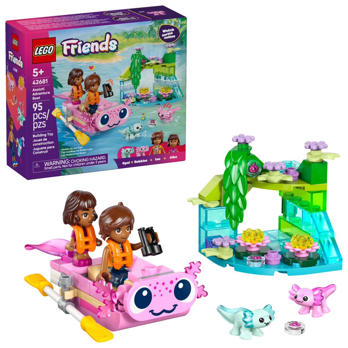 42681 LEGO Friends Barca d’avventura Axolotl