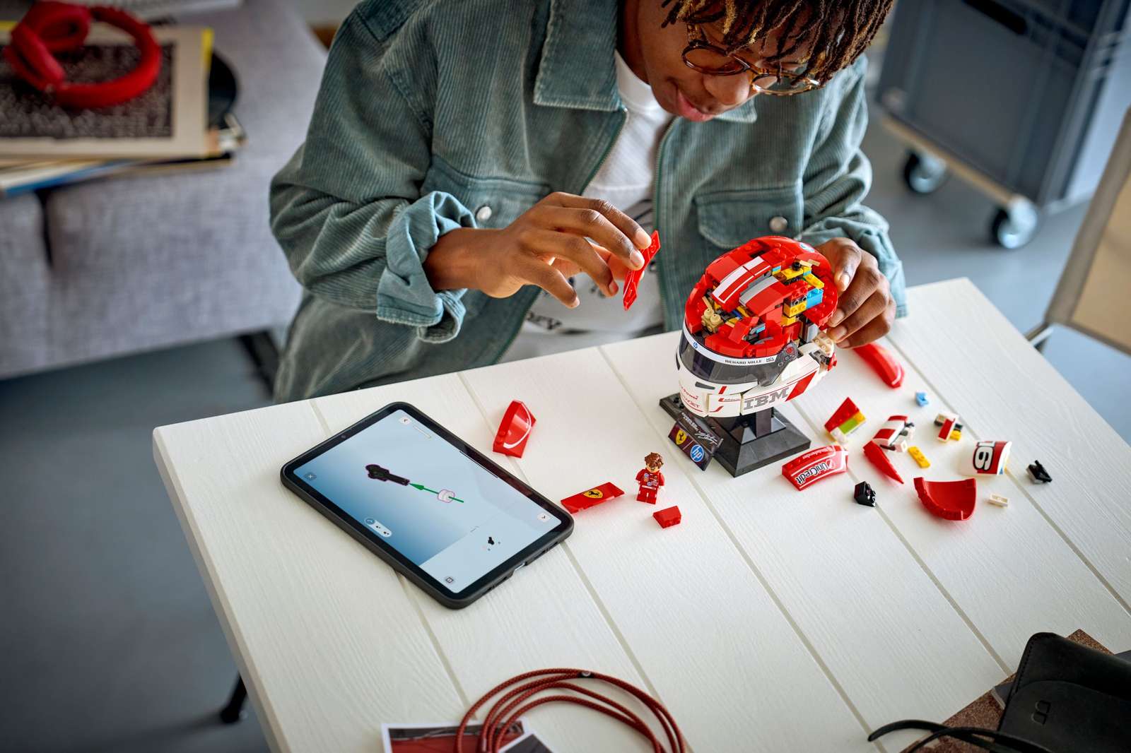 43014 Lego Editions V Casco di Charles Leclerc Scuderia Ferrari HP