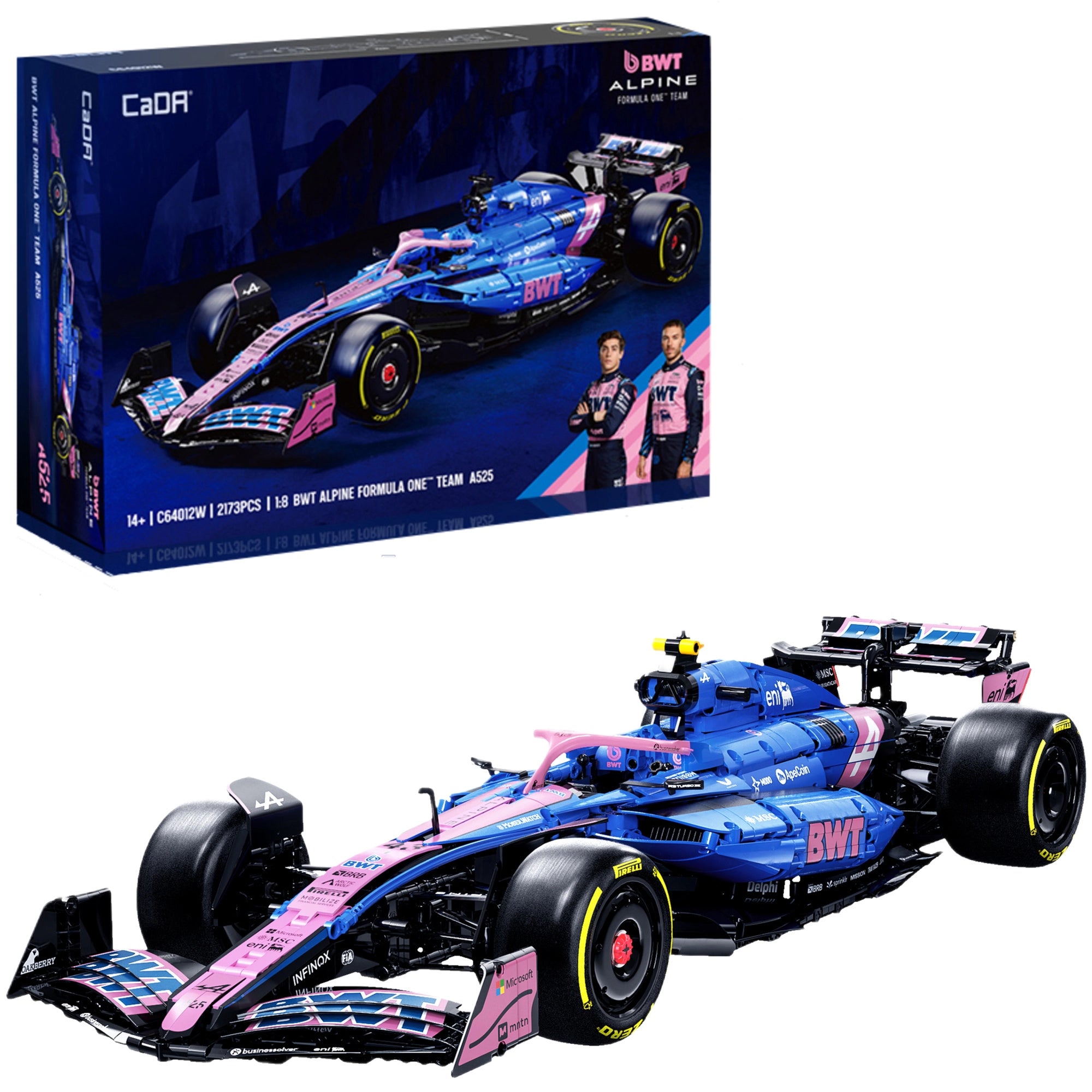 CaDA DBLC64012W BWT Alpine Formula One Team A525 1:8 Monoposto F1 da Costruire