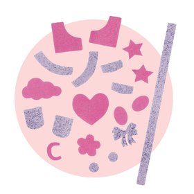 Ma Cheries - 2 schede DecoChic Rosa - ULTIMI PEZZI