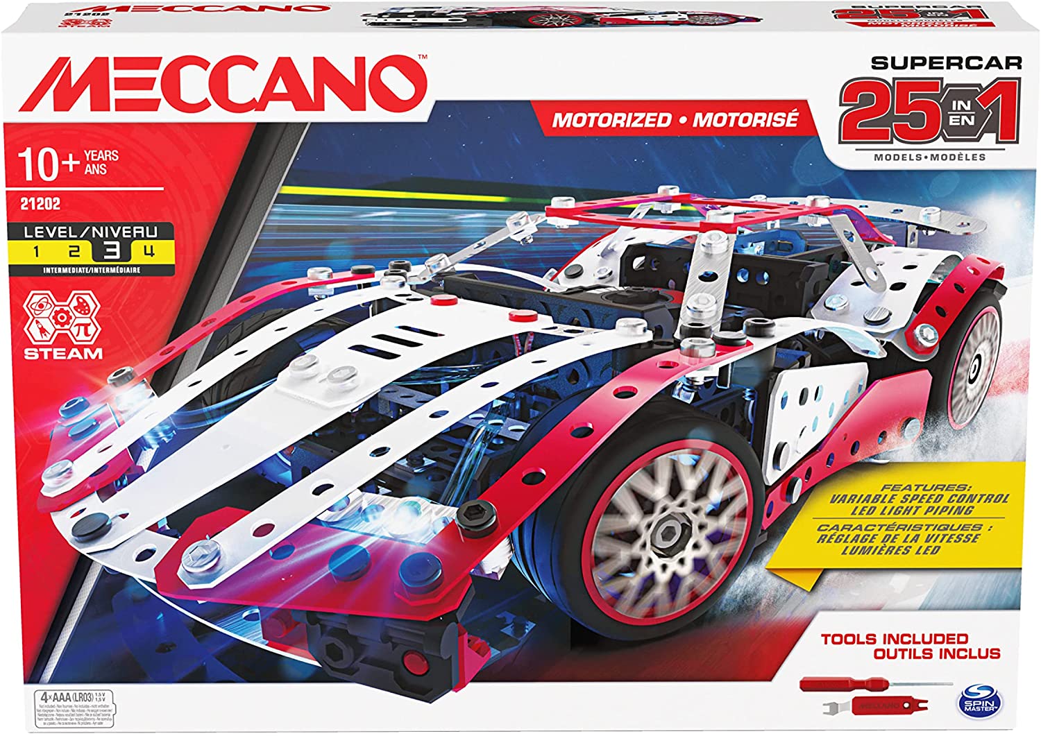 6062054 MECCANO Multimodello 25 in 1 - Super Car