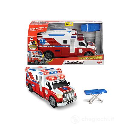 203308389 Dickie toys City Heroes Ambulanza cm. 33 con luci e suoni