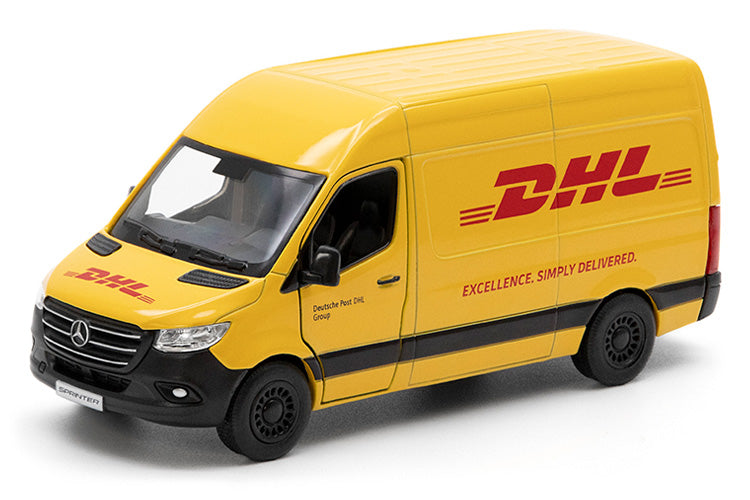 KINSMART MERCEDES-BENZ SPRINTER DHL DIE-CAST CON RETROCARICA