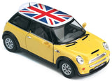 KINSMART MINI COOPER S CON STAMPA BANDIERA DIE-CAST CON RETROCARICA colore casua