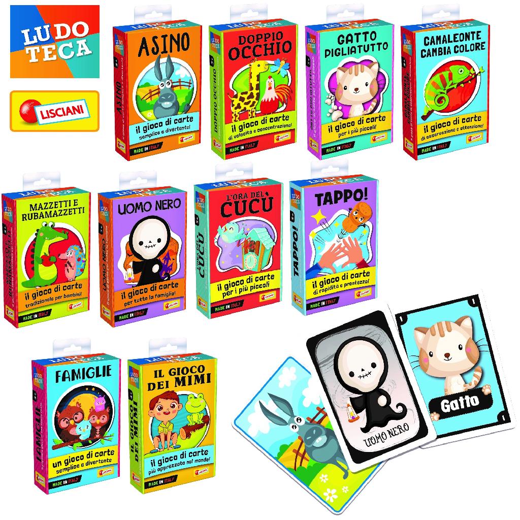 Liscianigiochi- Ludoteca Le Carte dei Bambini, Il Gioco dei Mimi,  Multicolore, 89130