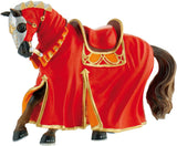 80768 - BULLYLAND - Castello/Cavallo da Torneo Rosso (F)