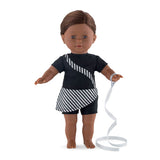 MC VESTITO GINNASTA & NASTRO NERO/ARGENTO - FUORI CATALOGO