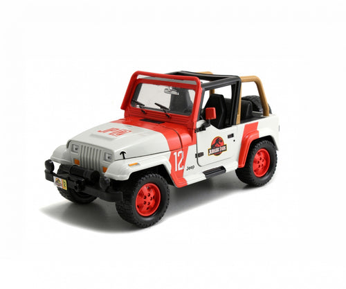 253253005 - JADA - Jurassic Park Jeep Wrangler in scala 1:24 die-cast
