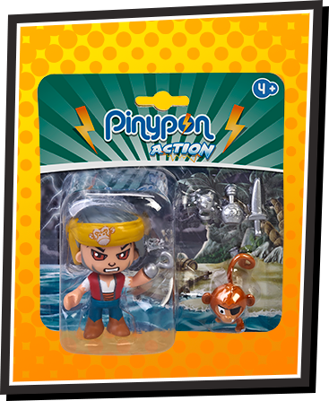 ACN12000-2 - Action Heroes pirata con scimmia