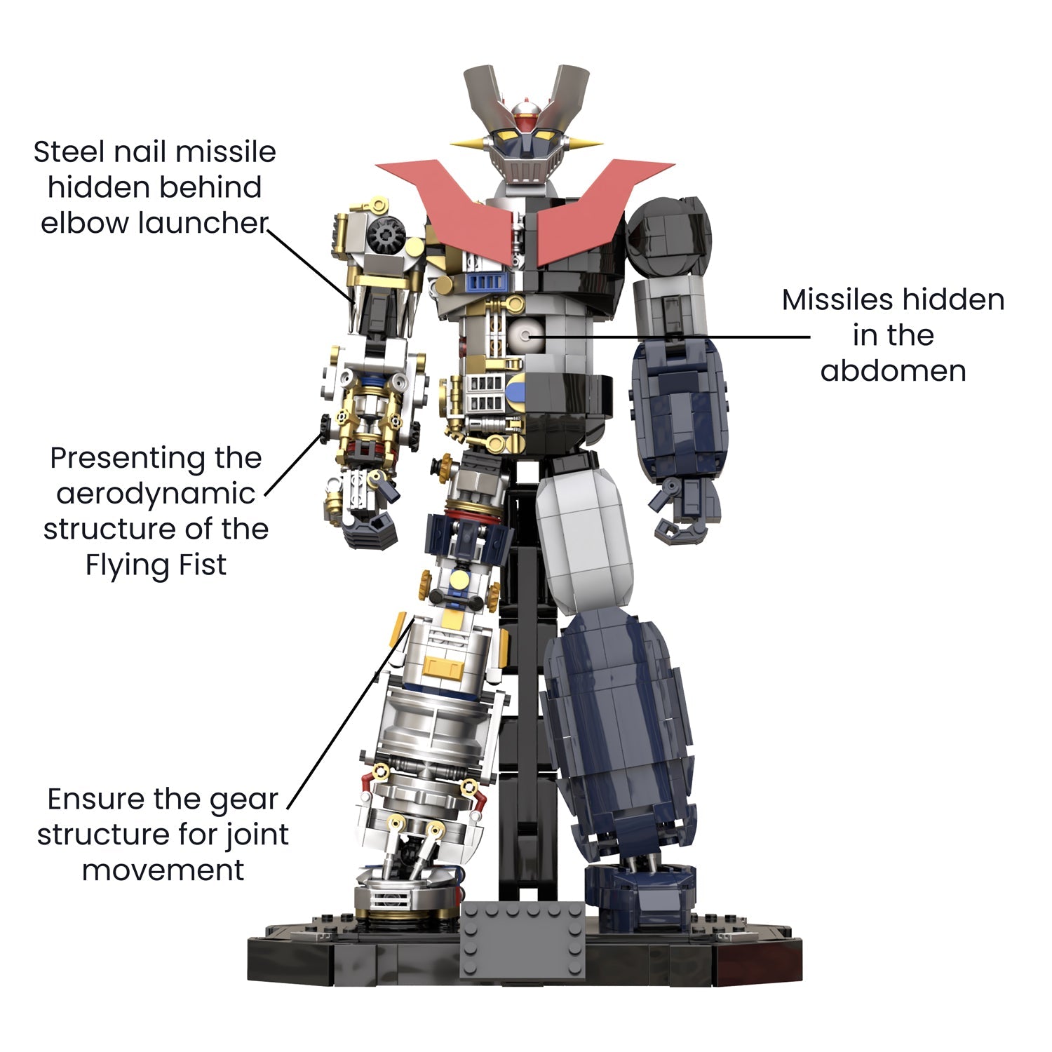 PANTASY set di mattoncini collezione Mazinger Z: Mechanical Mazinger Z