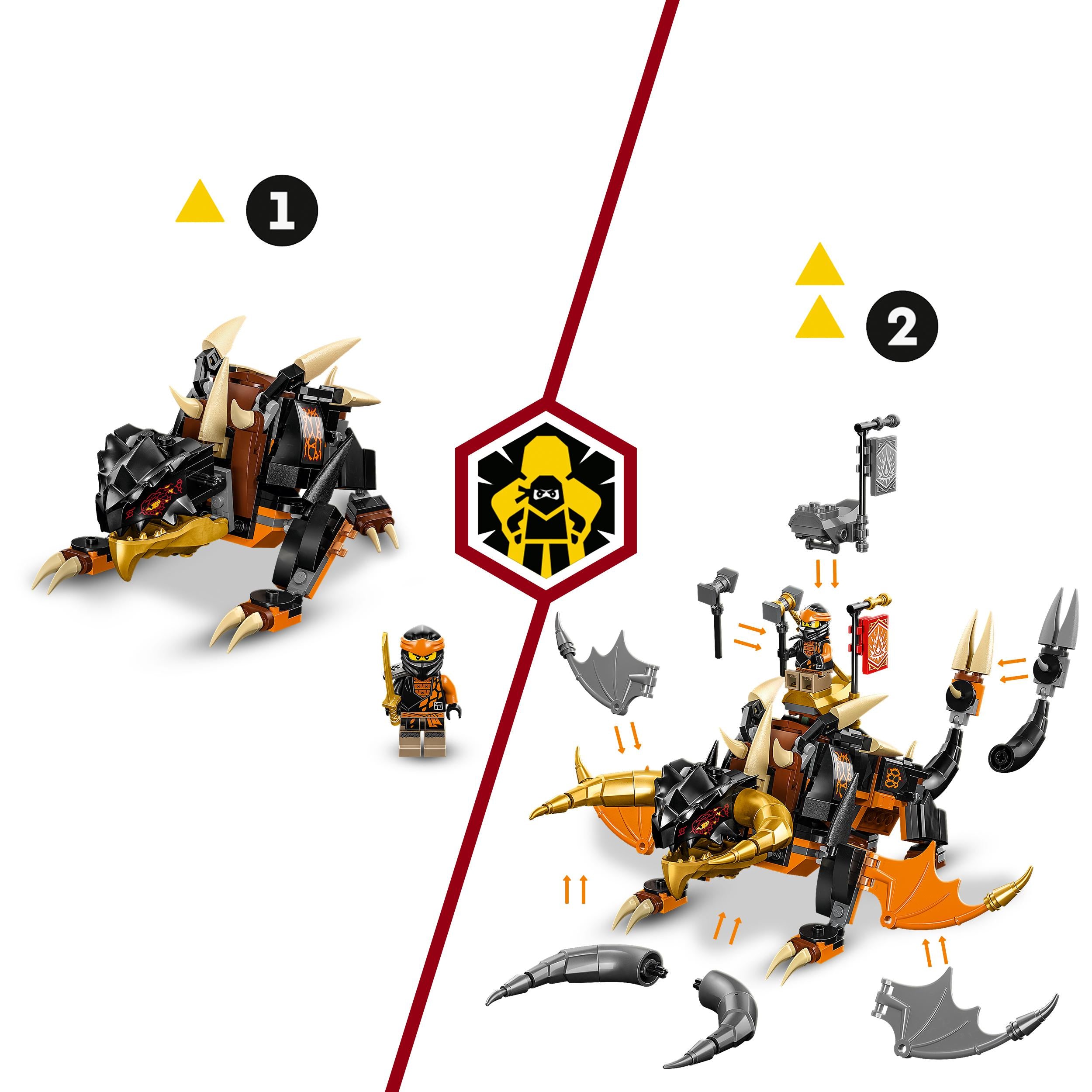 71782 LEGO Ninjago - Drago di Terra di Cole - EVOLUTION -