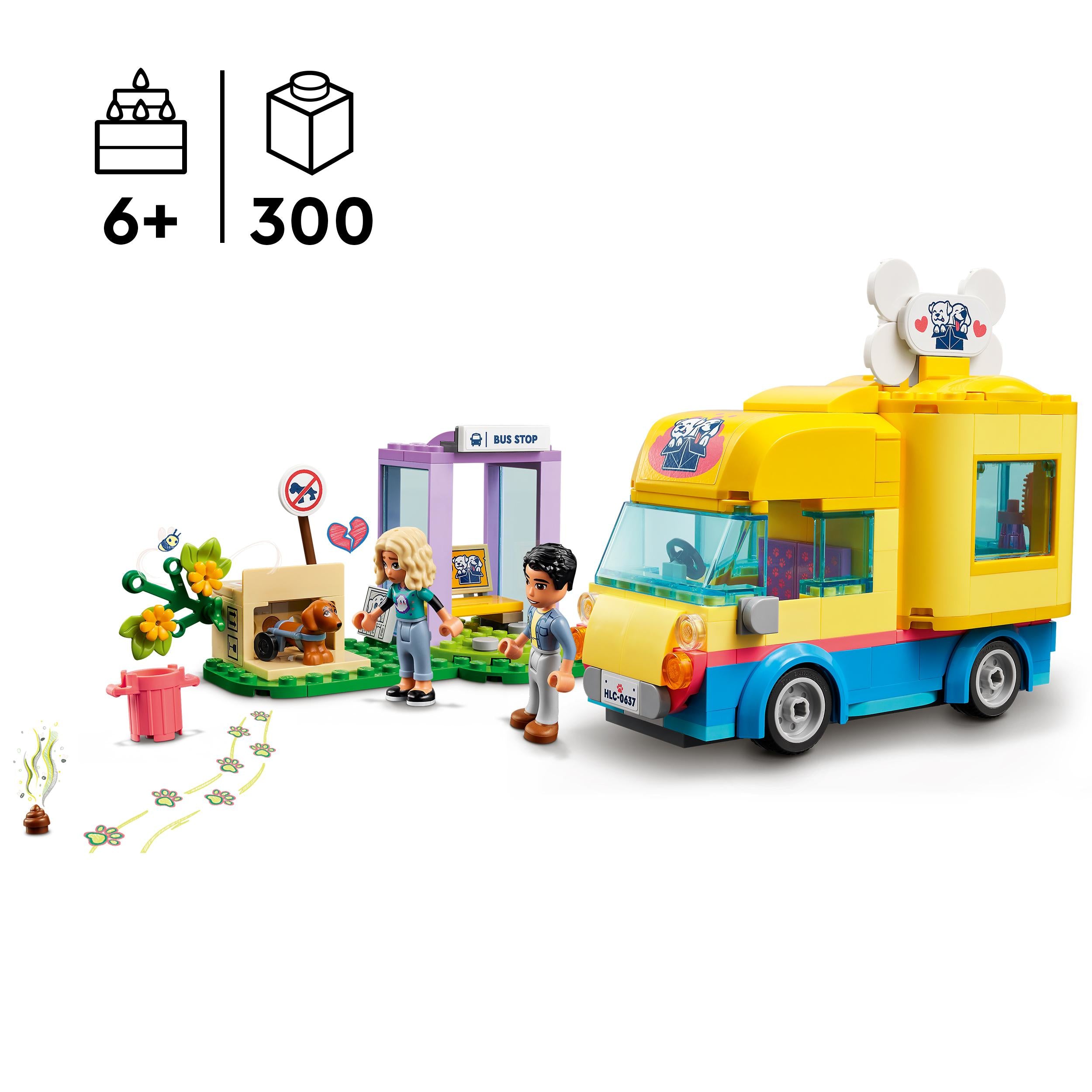 41741 LEGO Friends - Furgone di soccorso dei cani -