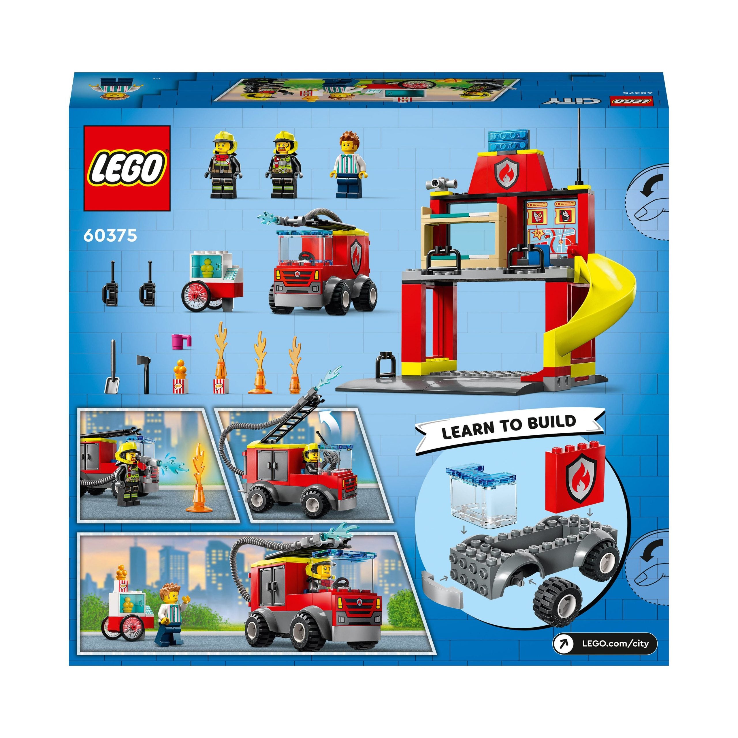 60375 LEGO City Fire - Caserma dei pompieri e autopompa