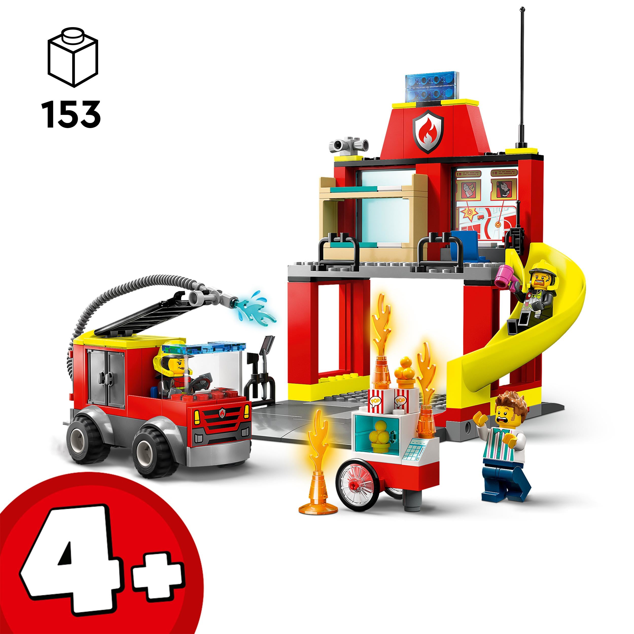 60375 LEGO City Fire - Caserma dei pompieri e autopompa – Full Toys