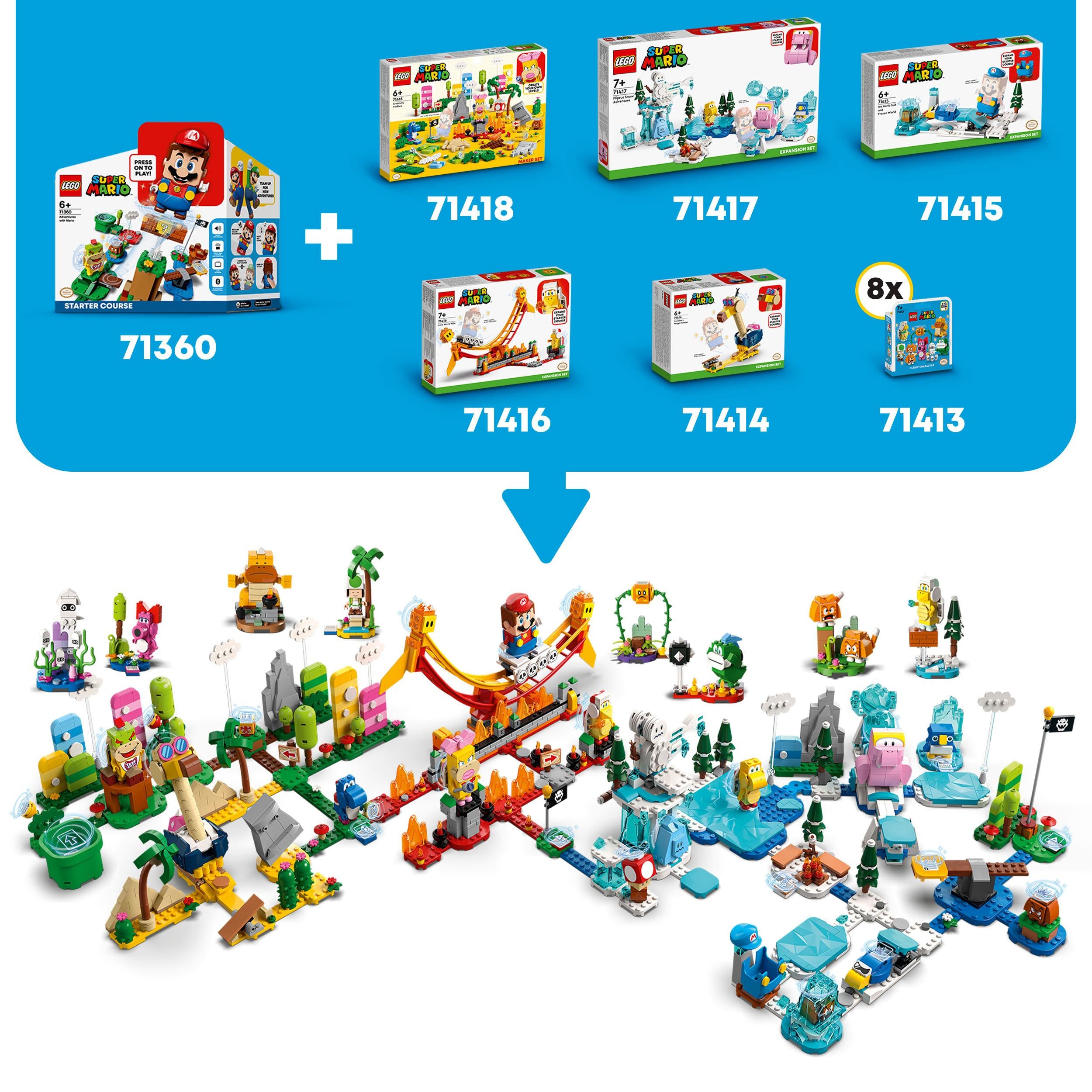 71417 LEGO Super Mario - Set di espansione Fliprus Snow Adventure -