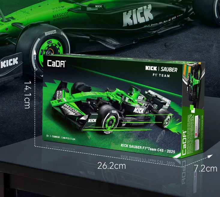 DBLC55082W CaDA KICK Sauber F1 Team C45 2025 Auto Formula 1 348 Pezzi