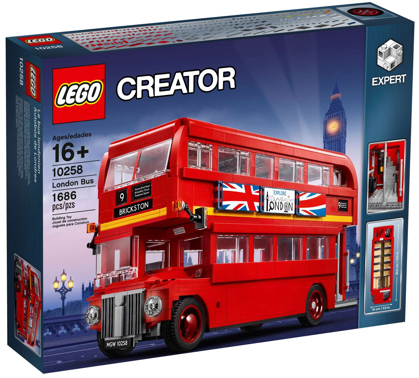 LEGO Creator Expert 10258AD London Bus Autografato con Dedica  Edizione 2017