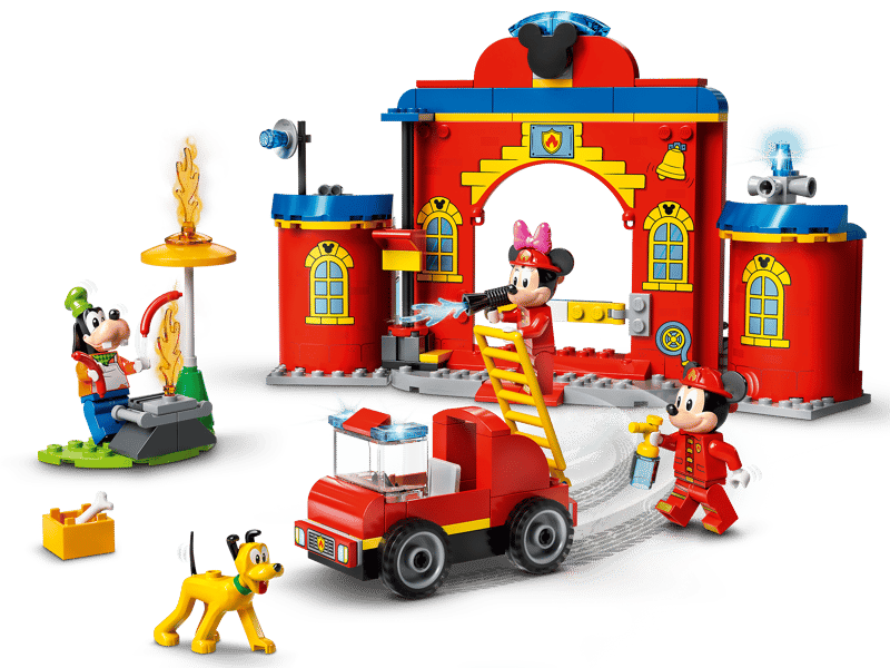 10776 Lego  Disney  Caserma dei pompieri e fuoristrada antincendio di Topolino