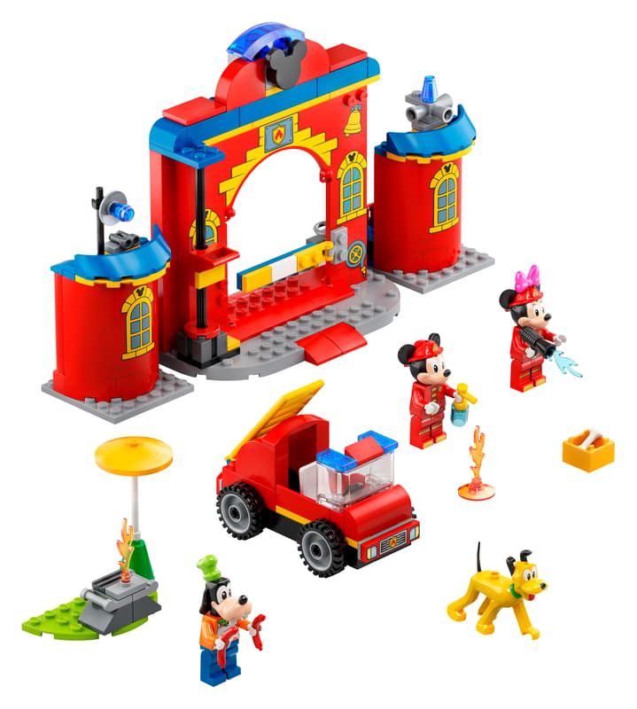 10776 Lego  Disney  Caserma dei pompieri e fuoristrada antincendio di Topolino