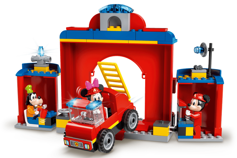 10776 Lego  Disney  Caserma dei pompieri e fuoristrada antincendio di Topolino