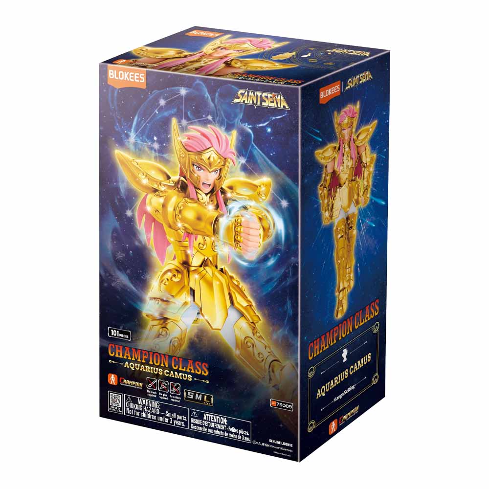 75009 Blokees Saint Seiya Champion Class Aquarius Camus Figure Assemblabili