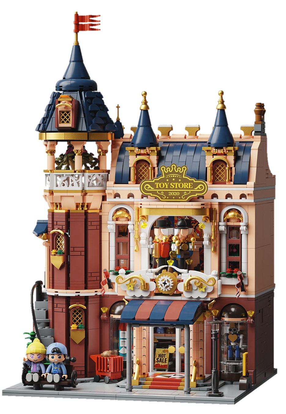 PANTASY set di mattoncini collezione Retrò: Il Negozio di Giocattoli