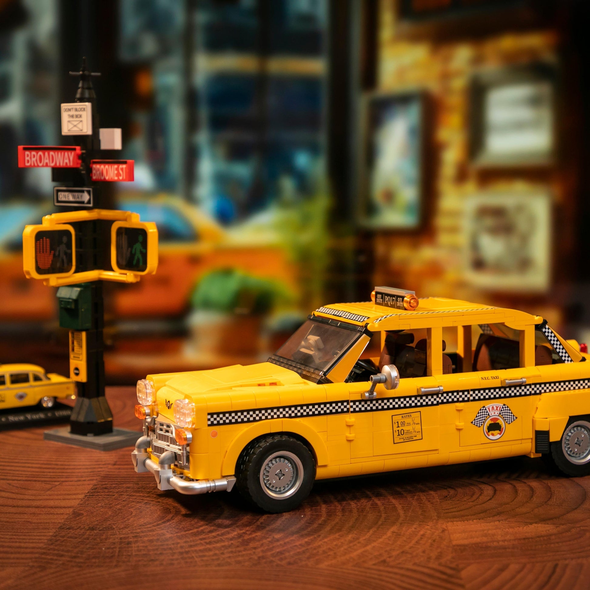 PANTASY New York Yellow Cab  Taxi Giallo Set Costruzioni Veicolo da Collezione