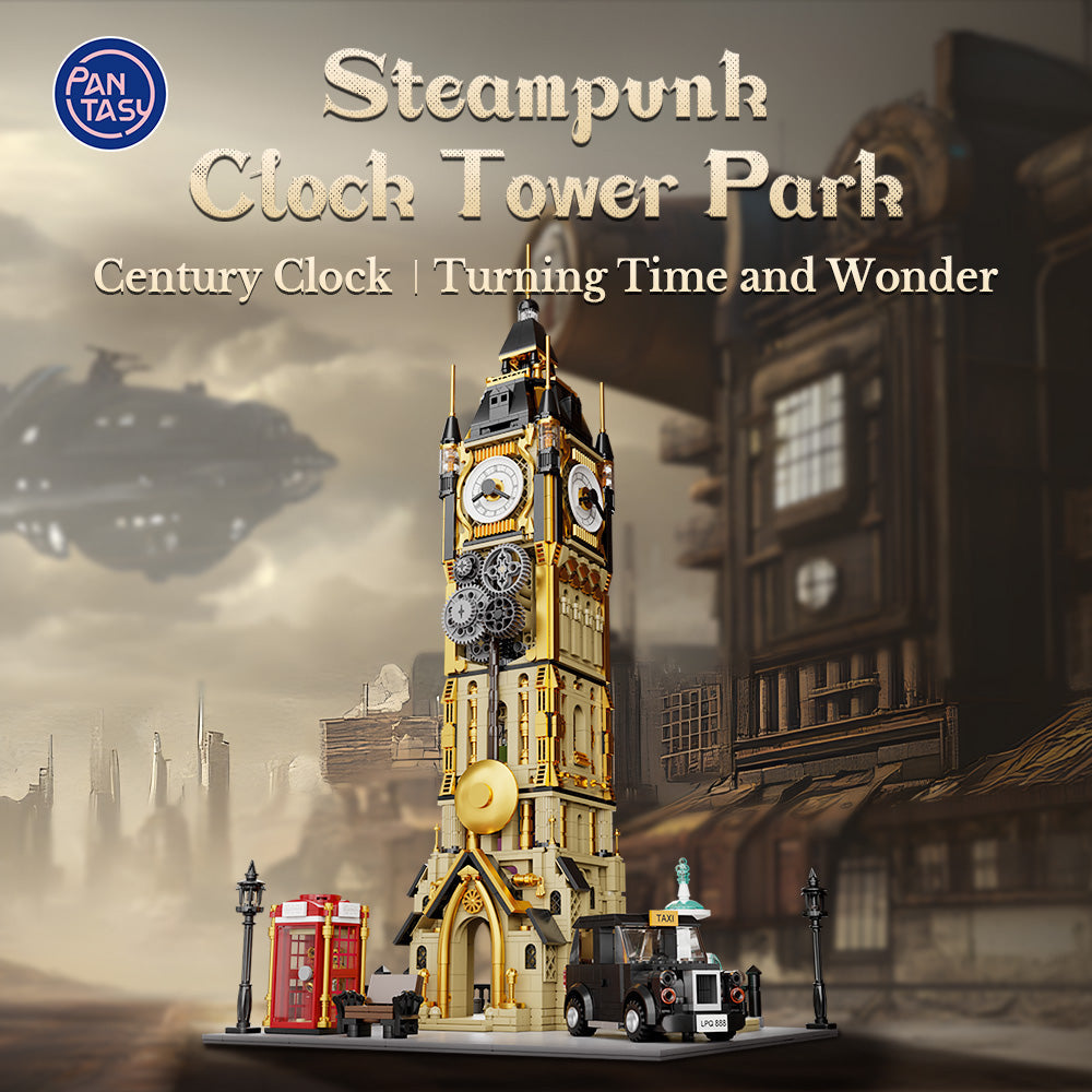 PANTASY Steampunk Bell Tower Torre dell’Orologio Set Costruzioni da collezione