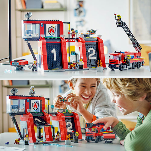 60414 LEGO City Fire Caserma dei pompieri e autopompa