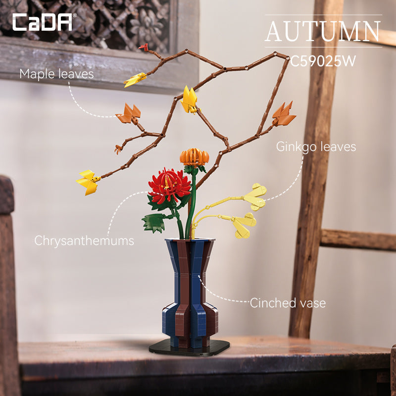 DBLC59025WCADA Artizan Autunno - Composizione Floreale in Mattoncini - 794 Pezzi