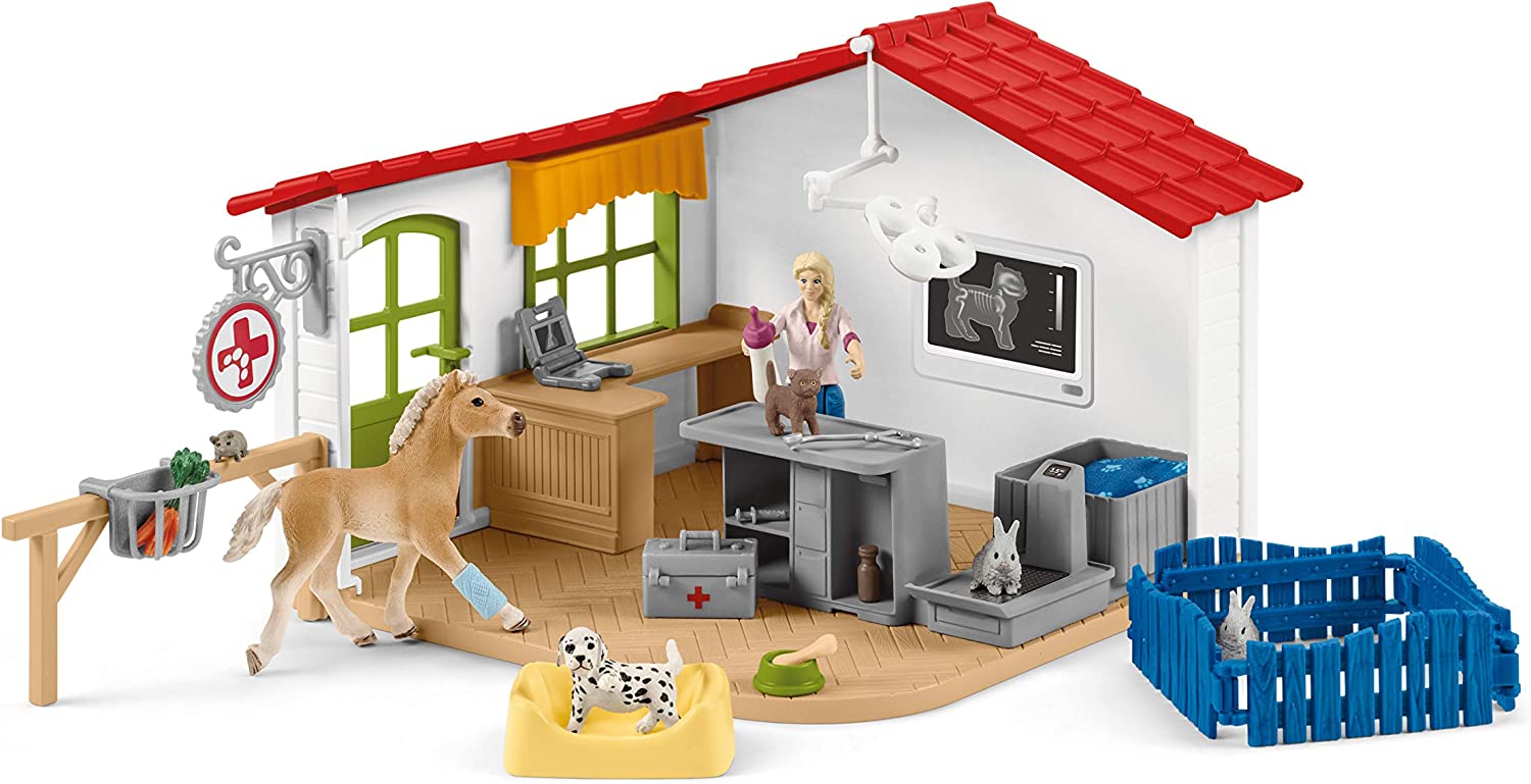 Farm World Schliech-S 42502 Clinica Veterinaria Con Animali