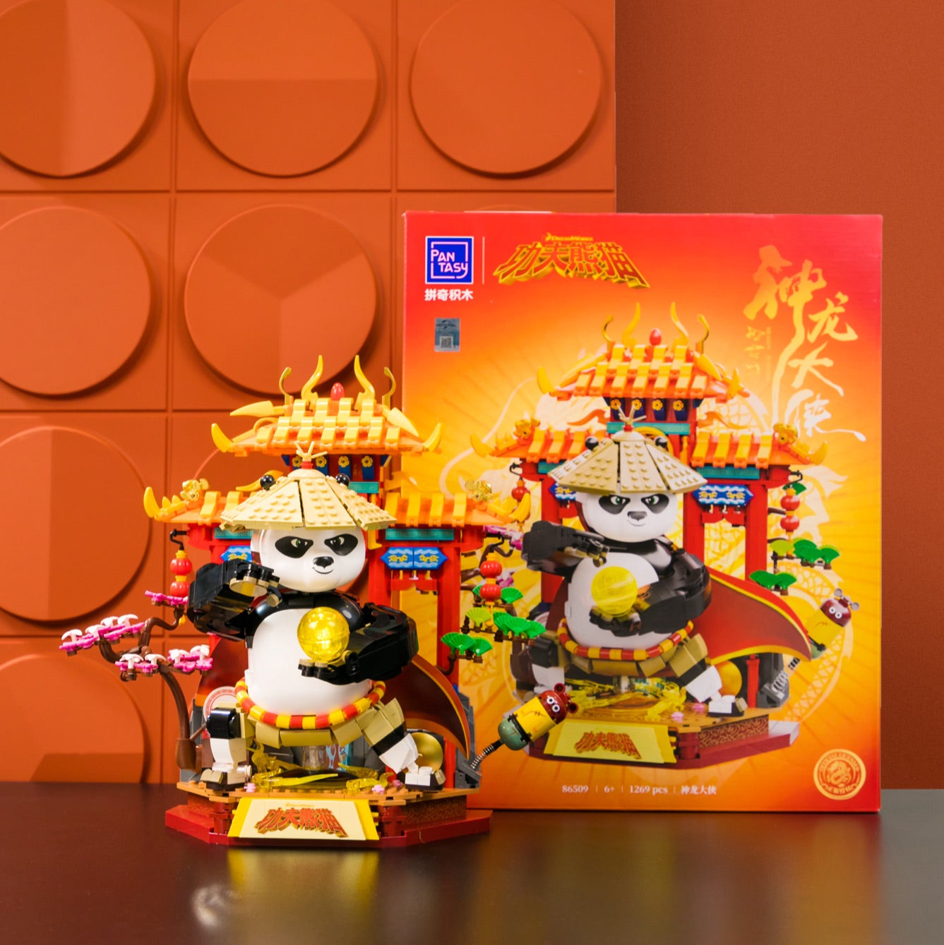 86509 Pantasy Kung Fu Panda Guerriero Dragone  Set Costruzioni da Collezione