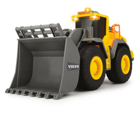 203723003 DICKIE TOYS - TRACTEUR CHARGEUR SUR ROUES VOLVO 23 CM AVEC LUMIÈRES ET SONS