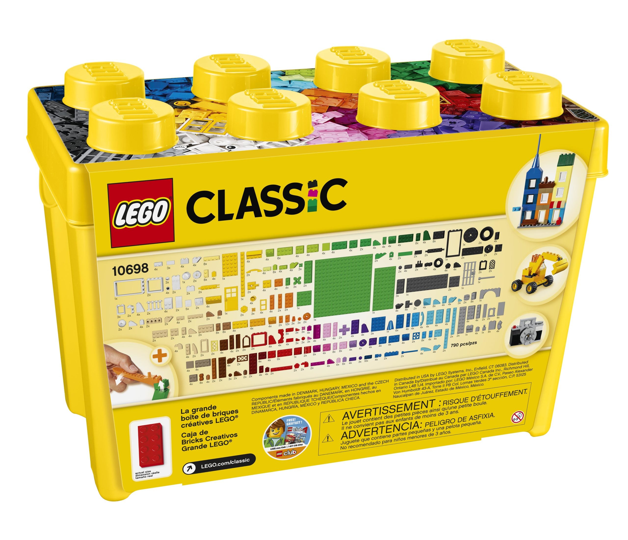 10698 LEGO ® Classic - Scatola mattoncini creativi grande