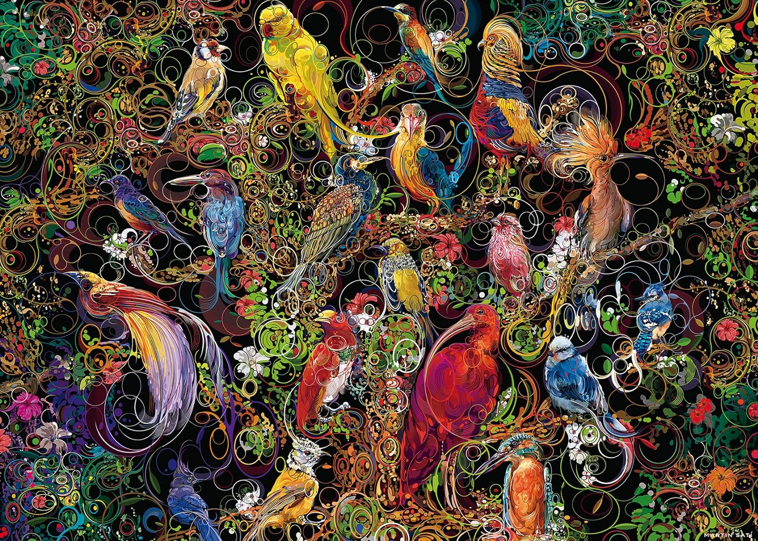 16832 - RAVENSBURGER - Uccelli d' arte  - 1000 pz - Puzzle