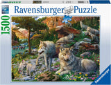 16598 - RAVENSBURGER - Lupi in primavera - 1500 pz - Puzzle per adulti