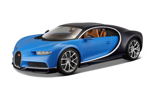 18-30348 - Bburago STREET FIRE  Bugatti Chiron blu 1:43 -