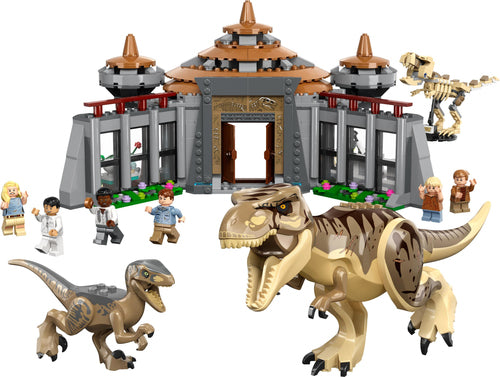 76961 LEGO Jurassic World Centro visitatori: lattacco del T. rex e del Raptor
