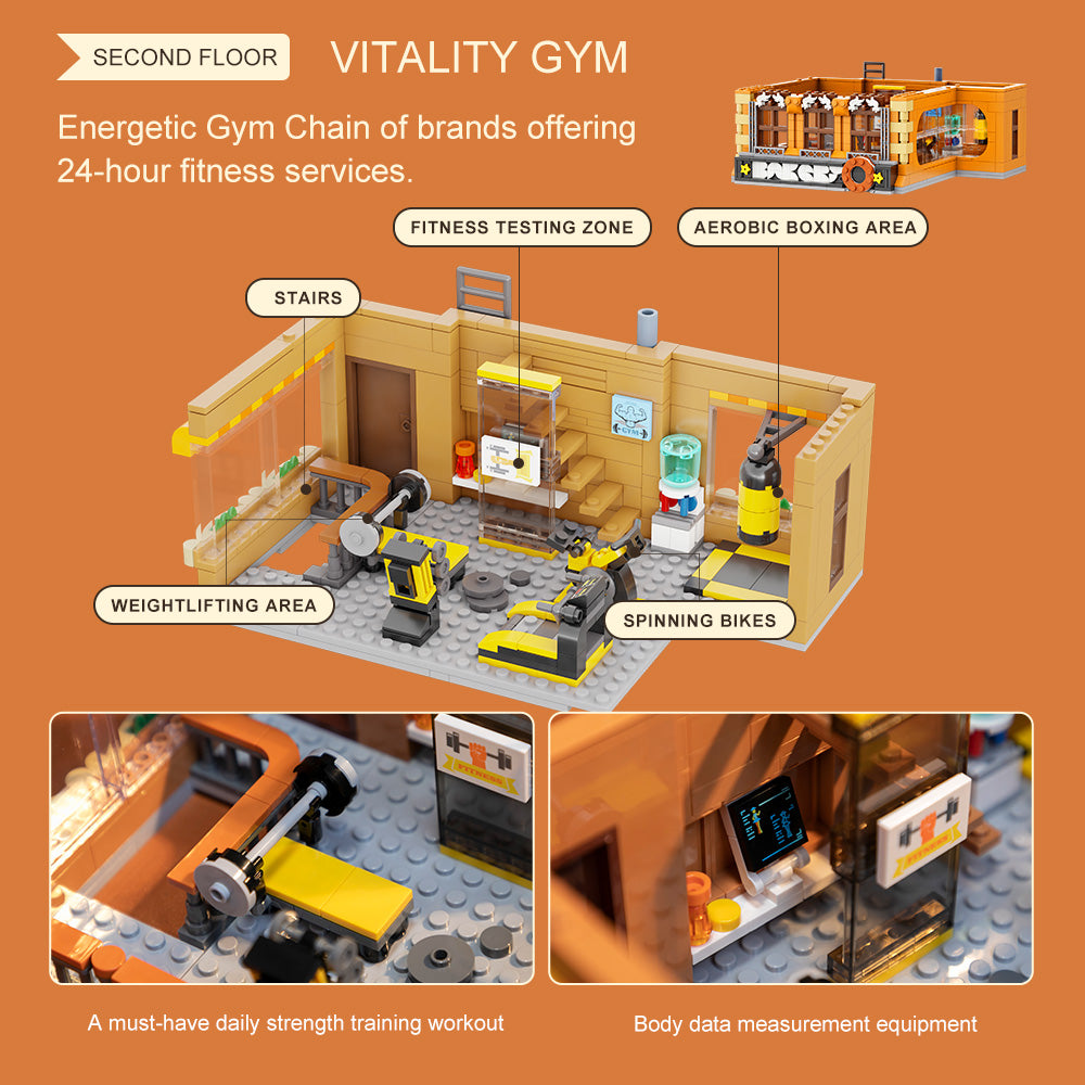 PANTASY Il Panificio  Edificio Modulare Set Costruzioni Bakery da Collezione